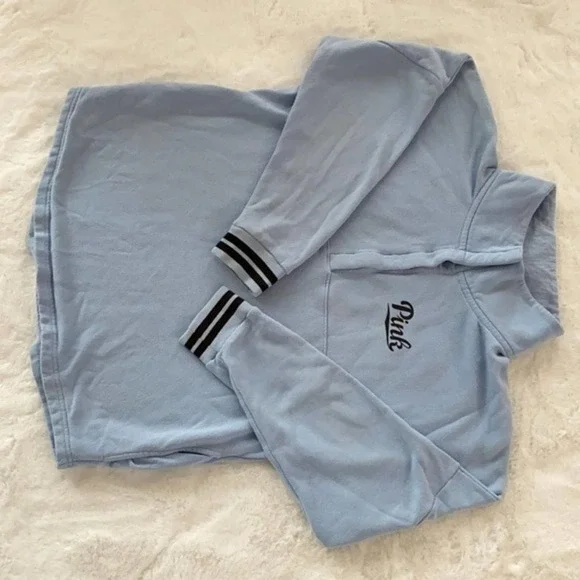 VS PINK ๐ Varsity Style Sweatshirt Sz L - Picture 3 of 6